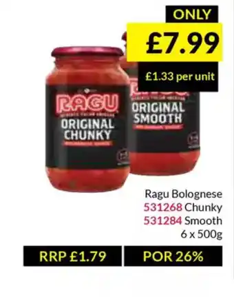 Musgrave MarketPlace Ragu Bolognese offer