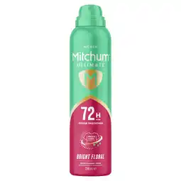 Tesco Mitchum Ultimate 72H Bright Floral Anti Perspirant & Deodorant 250ml offer