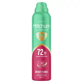 Tesco Mitchum Ultimate 72H Bright Floral Anti Perspirant & Deodorant 250ml offer