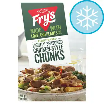 Tesco Fry's Plant Based Lightly Seasoned Chicken-Style Chunks 280g offer