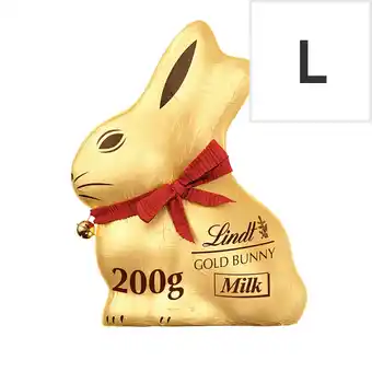 Tesco Lindt Gold Bunny Milk Chocolate 200G offer