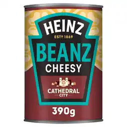 Tesco Heinz Cathedral City Cheesy Baked Beans 390G offer