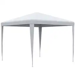 Tesco Outsunny Garden Gazebo Marquee Wedding Canopy Patio White offer