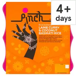 Tesco Pinch Rich Railway Lamb Curry & Coconut Basmati Rice ​400g offer