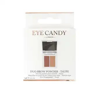 Tesco Eye Candy Duo Brow Powder - Taupe offer