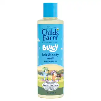 Tesco Childs Farm and Bluey, Hair & Body Wash, Bluey-Berry 250ml offer