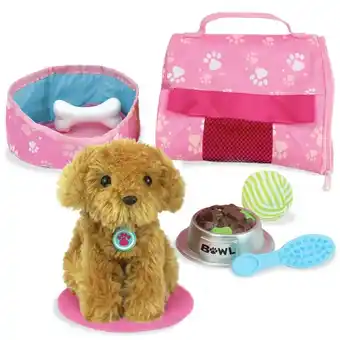 Tesco Sophia's by Teamson Kids Plush Puppy with Carrier and Accessories for 18in Dolls offer