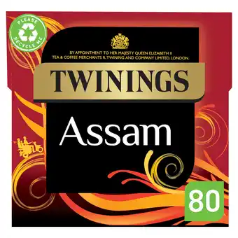 Tesco Twinings Assam Tea Bags 80S 200G offer