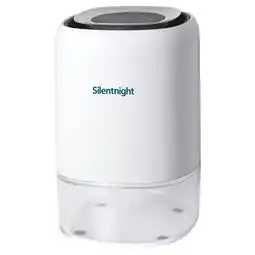 Tesco Silentnight Electric Dehumidifier Airmax 300, 1.1L Portable Compact Quiet Air Dryer offer