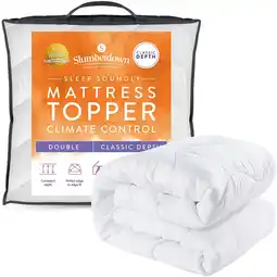 Tesco Slumberdown Sleep Soundly Climate Control Mattress Topper, 2.5cm, Double offer