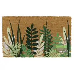 Tesco JVL Latex Backed Coir Doormat 45x75cm, Greenery offer