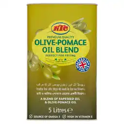 Tesco Ktc Blended Olive Pomace Oil 5Ltr offer