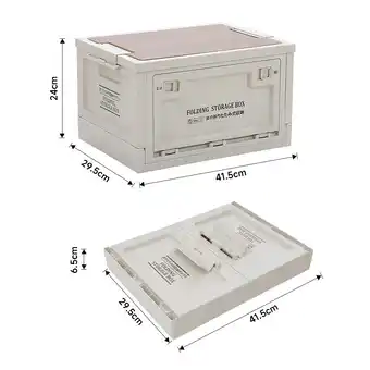 Tesco Living and Home Foldable Storage Box - White 30L offer