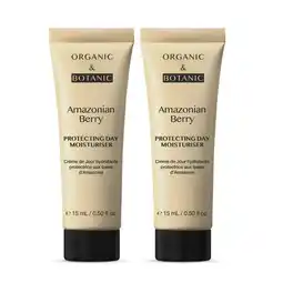 Tesco Organic & Botanic Amazonian Berry Day Moisturiser 15ml Duo Kit offer