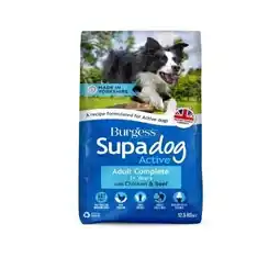 Tesco Burgess Supadog Active Dry Dog Chicken And Beef 12.5kg offer