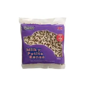 Tesco Pointer Milky Petite Bones 400g (Pack of 6) offer