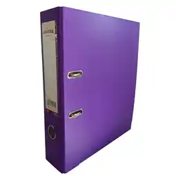 Tesco A4 Purple Paperbacked Lever Arch File by Janrax offer