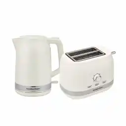 Tesco Hamilton Beach 1.7L Ella Kettle & 2 Slot Toaster Bundle Cream offer