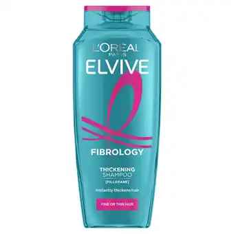 Tesco L'Oreal Elvive Fibrology Thickening Shampoo 400Ml offer