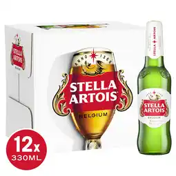 Tesco Stella Artois Lager Beer 12X330ml offer