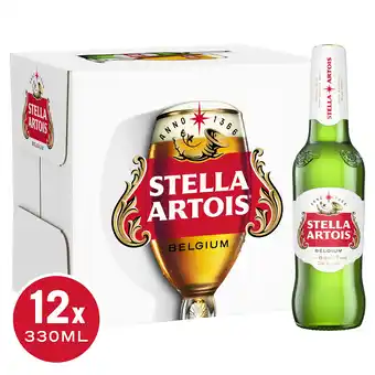 Tesco Stella Artois Lager Beer 12X330ml offer