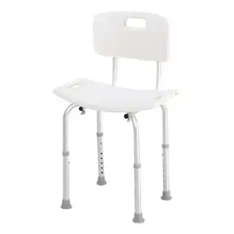 Tesco HOMCOM Bath Chair Shower Seat, Safety Bathroom Elderly Aids offer