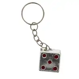 Tesco Silver Dice Key Ring offer