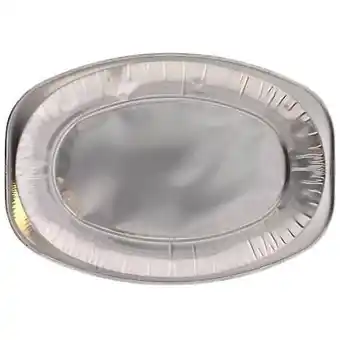 Tesco Small Oval Plain Foil Platters 35cm / 14 in - Pack of 10 offer