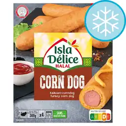 Tesco Isla Delice Halal Corn Dog 300g offer