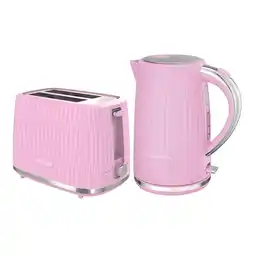 Tesco Russell Hobbs Kettle & Toaster - Eden Raspberry offer