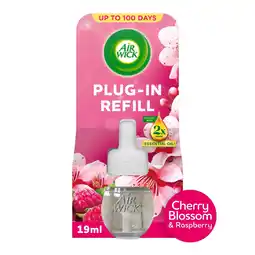 Tesco Air Wick Cherry Blossom & Raspberry Plug In Refill 19ml offer