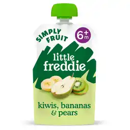 Tesco Little Freddie Organic Kiwis Bananas & Pears 100g offer