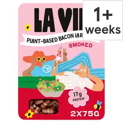 Tesco La Vie Plant-based Smoked Bacon Lardons 150g offer