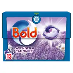 Tesco Bold All in One Washing Pods Lavender & Chamomile 13 washes 252.2g offer