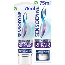 Tesco Sensodyne Clinical Repair Active White Toothpaste 75ml offer