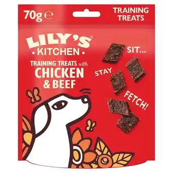 Tesco Lily's Kitchen Training Treats with Chicken & Beef for Dogs 70g offer