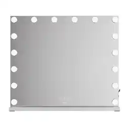 Tesco Neo Hollywood Vanity Touch Wall Mounted and Freestanding Mirror with 16 LED Bulbs White offer