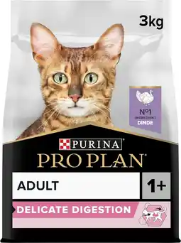 Tesco Purina Pro Plan Delicate Optirenal Rich Adult Cat Dry Food - Turkey & Rice offer