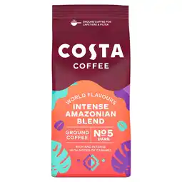 Tesco Costa Roast & Ground Intensely Dark Amazonian Blend 200g offer