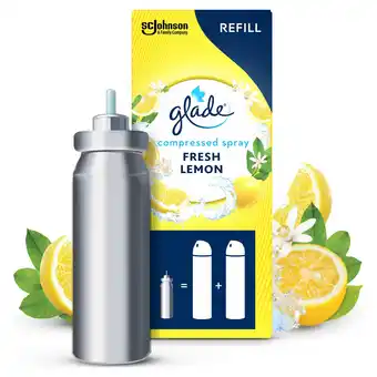 Tesco Glade Compressed Spray Refill Fresh Lemon 10ml offer