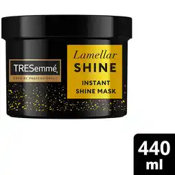 Tesco Tresemme Lamellar Shine Hair Mask 440ml offer