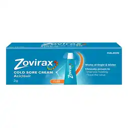 Tesco Zovirax Cold Sore Treatment Cream Aciclovir Tube 2g offer