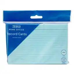 Tesco Tesco Record Cards Coloured offer