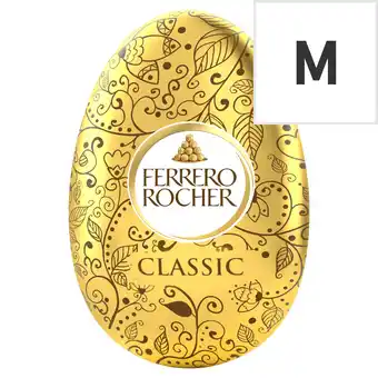 Tesco FERRERO ROCHER CLASSIC MILK CHOCOLATE EGG 100 g offer