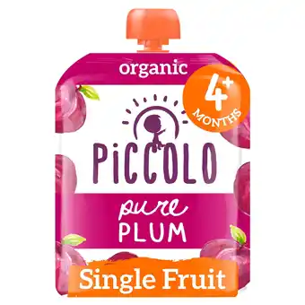 Tesco Piccolo Organic Pure Plum 70g offer