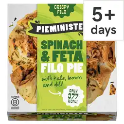 Tesco Pieminister Light As Feta Filo Pie offer