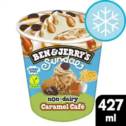 Tesco Ben & Jerry's Sundae Coffee Caramel Non Dairy Ice Cream Tub 427ml offer