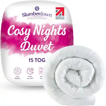 Tesco Slumberdown Cosy Nights Duvet, 15 Tog, King offer