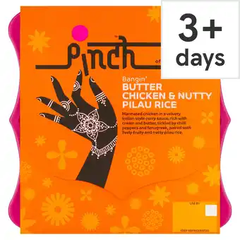 Tesco Pinch Bangin’ Butter Chicken & Nutty Pilau Rice 400g offer