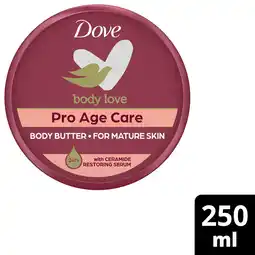 Tesco Dove Pro Age Nourishing Body Care Body Butter 250Ml offer